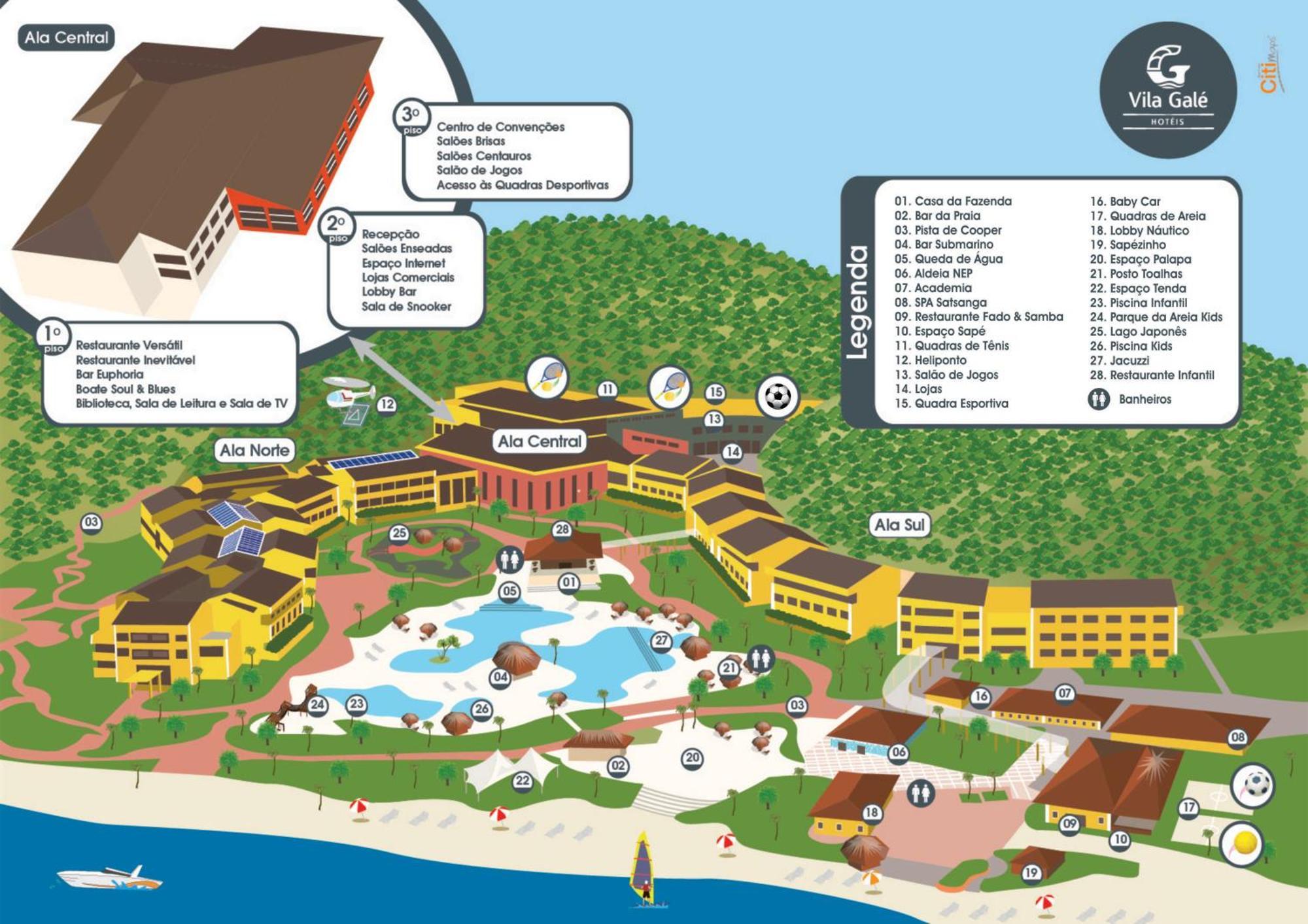 Vila Gale Eco Resort Angra Angra dos Reis Exteriör bild Map of the resort